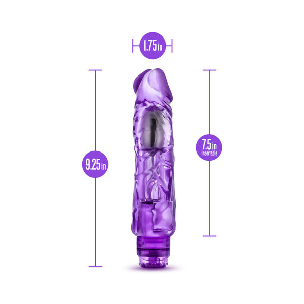 Wild Ride Realistic 9 in. Vibrating Dildo Purple