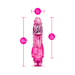 Fantasy Vibe Realistic 8.5 in. Vibrating Dildo Pink