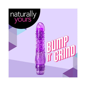 Bump n'' Grind Textured Slimline Vibrator Purple