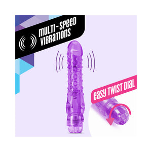 Bump n'' Grind Textured Slimline Vibrator Purple
