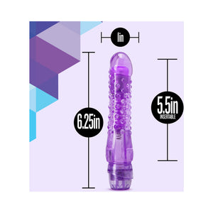 Bump n'' Grind Textured Slimline Vibrator Purple