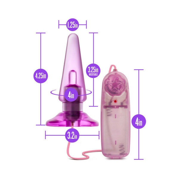 Basic Anal Pleaser Remote-Controlled Vibrating Anal Plug Pink