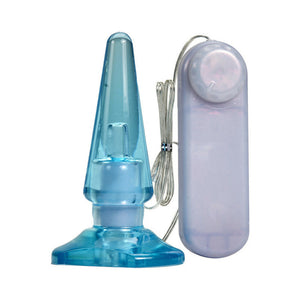 Basic Anal Pleaser Remote-Controlled Vibrating Anal Plug Blue