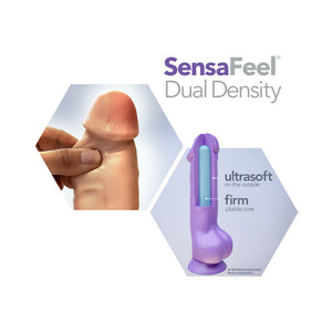 Mr. Slim 9.25 in. Posable Dual Density Dildo Beige