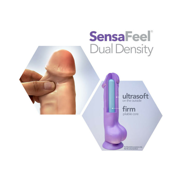 Mr. Slim 9.25 in. Posable Dual Density Dildo Beige