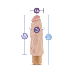 Vibe 9 Realistic 7.5 in. Vibrating Dildo Beige