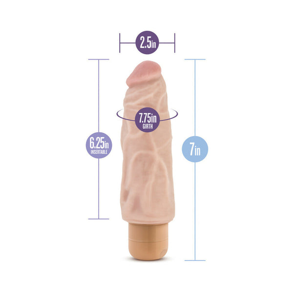 Vibe 9 Realistic 7.5 in. Vibrating Dildo Beige