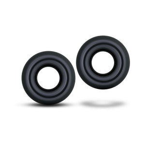 Donut Rings Oversized Cockring 2-Pack Black