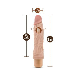 Vibe 10 Realistic 8.5 in. Vibrating Dildo Beige