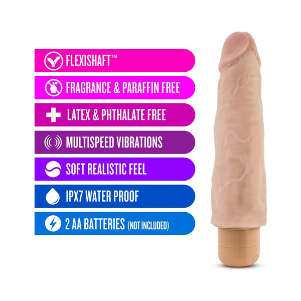 Vibe 14 Realistic 8 in. Vibrating Dildo Beige