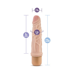 Vibe 3 Realistic 7.25 in. Vibrating Dildo Beige