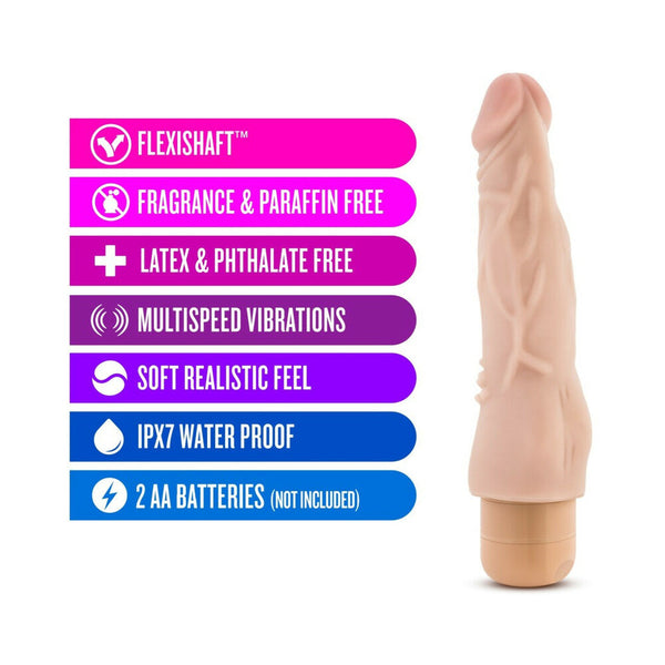 Vibe 4 Realistic 8 in. Vibrating Dildo Beige
