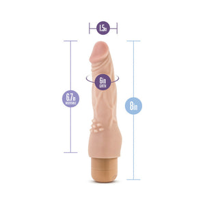 Vibe 4 Realistic 8 in. Vibrating Dildo Beige