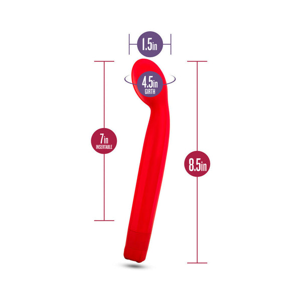 G Slim Multispeed Slimline G-Spot Vibrator Red