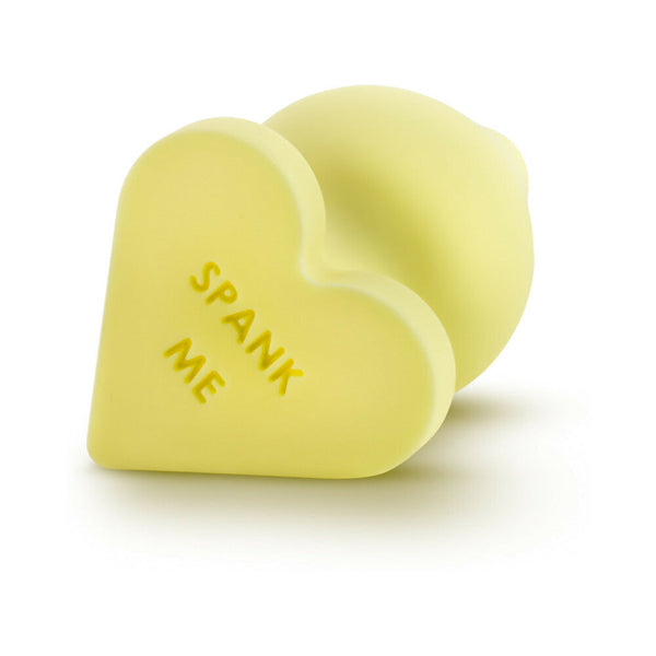 Naughty Candy Hearts ''Spank Me'' Anal Plug Yellow