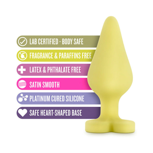 Naughty Candy Hearts ''Spank Me'' Anal Plug Yellow