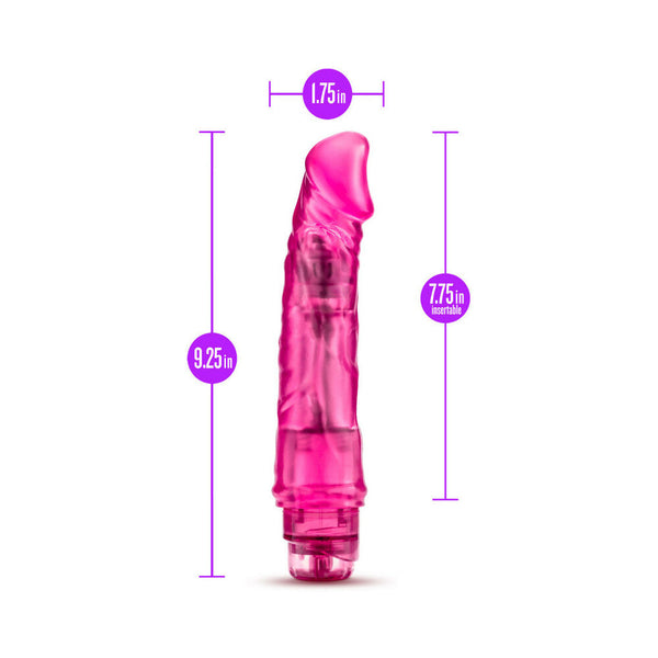 Vibe 6 Realistic 9.25 in. Vibrating Dildo Pink