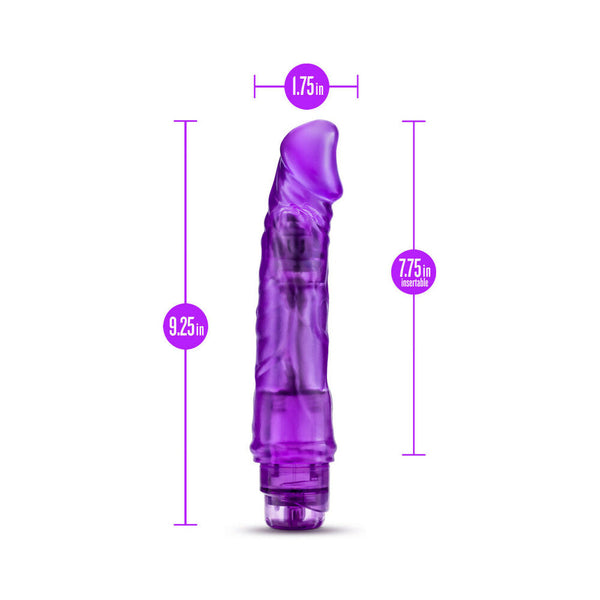 Vibe 6 Realistic 9.25 in. Vibrating Dildo Purple