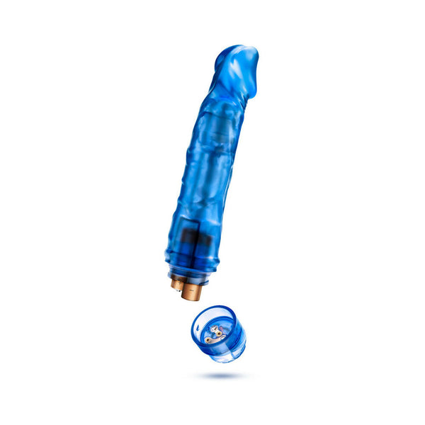 Vibe 6 Realistic 9.25 in. Vibrating Dildo Blue