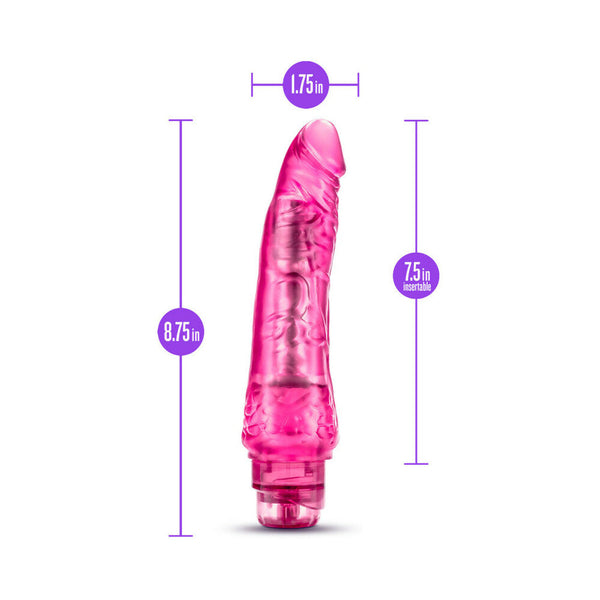 Vibe 7 Realistic 8.75 in. Vibrating Dildo Pink