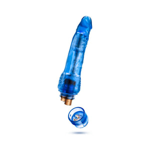 Vibe 7 Realistic 8.75 in. Vibrating Dildo Blue