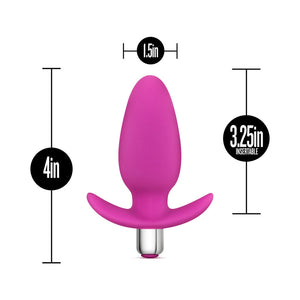 Little Thumper Vibrating Silicone Anal Plug Pink