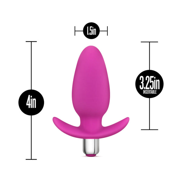 Little Thumper Vibrating Silicone Anal Plug Pink