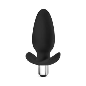 Little Thumper Vibrating Silicone Anal Plug Black
