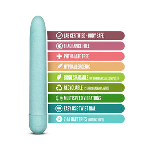 Eco Slimline Vibrator Aqua