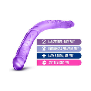 16 in. Double Dildo Purple