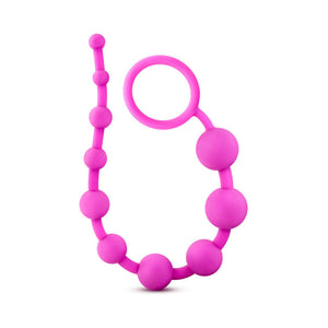 Silicone 10 Beads for Anal Play Pink