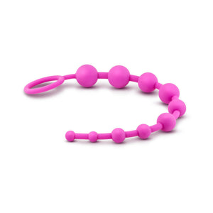 Silicone 10 Beads for Anal Play Pink