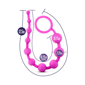 Silicone 10 Beads for Anal Play Pink