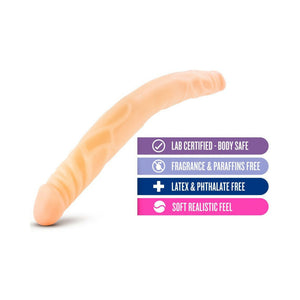 14 in. Double Dildo Beige