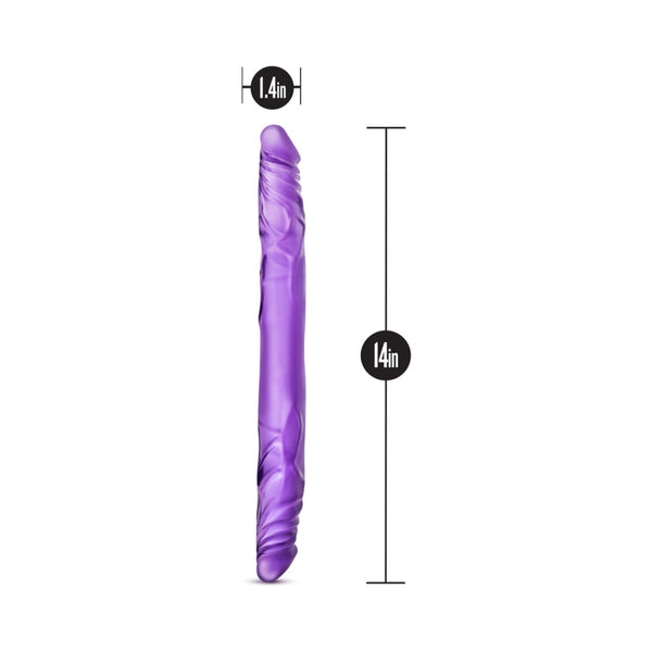14 in. Double Dildo Purple