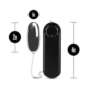 Silver Power Bullet Remote-Controlled Egg Vibrator Black