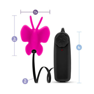 Butterfly Teaser Remote-Controlled Silicone Mini Vibrator Fuchsia