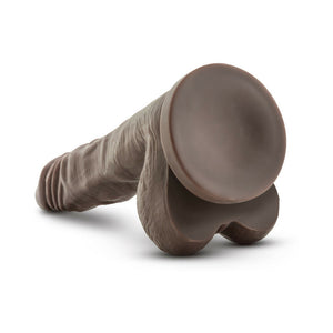 Stud Muffin Realistic 8.5 in. Dildo with Balls Brown