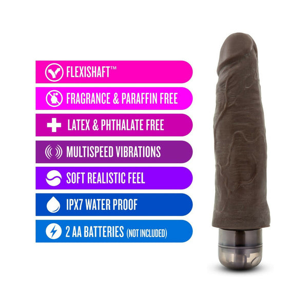 Vibe 14 Realistic 8 in. Vibrating Dildo Brown