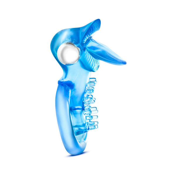 10 Function Vibrating Tongue Ring Blue