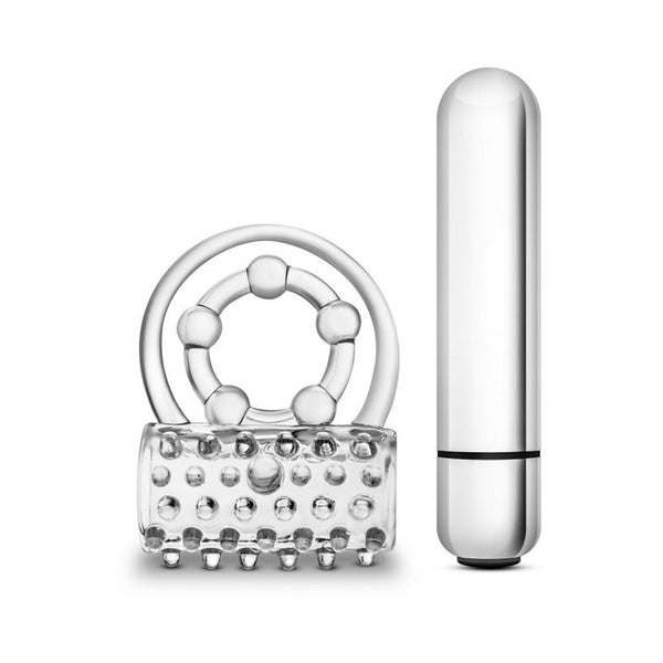 Vibrating Super Clitifier Cockring Clear