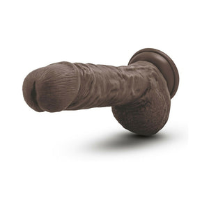 Big Billy 9 in. Posable Dual Density Dildo with Balls Brown