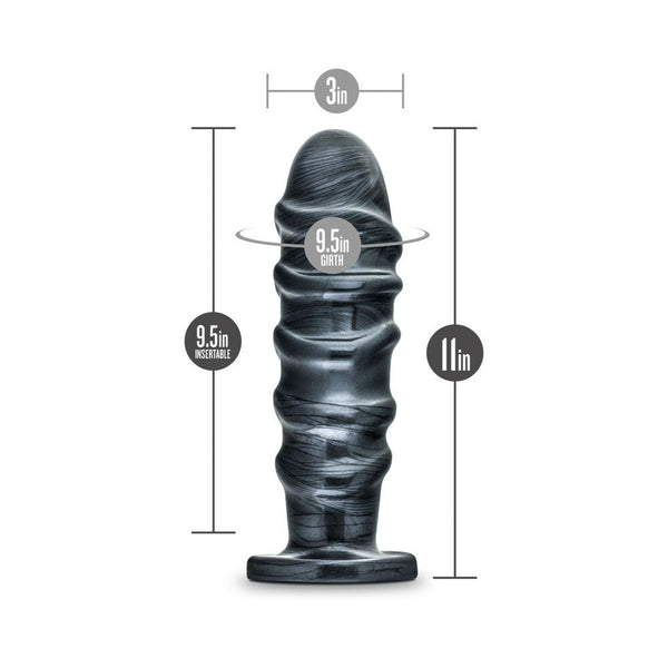 Blush Jet Annihilator 11 in. Anal Plug Carbon Metallic Black
