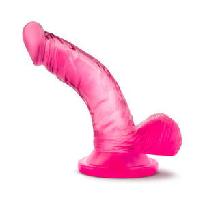 4 in. Mini Cock Realistic Dildo with Balls & Suction Cup Pink