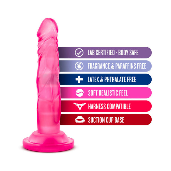 5 in. Mini Cock Realistic Dildo with Suction Cup Pink