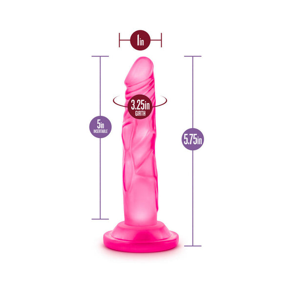 5 in. Mini Cock Realistic Dildo with Suction Cup Pink