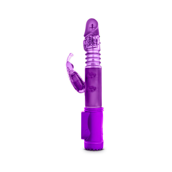 Butterfly Thruster Mini Dual Stimulation Vibrator Purple