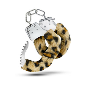 Adjustable Faux Fur Cuffs Leopard