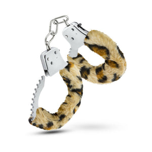 Adjustable Faux Fur Cuffs Leopard