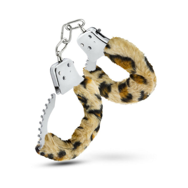 Adjustable Faux Fur Cuffs Leopard